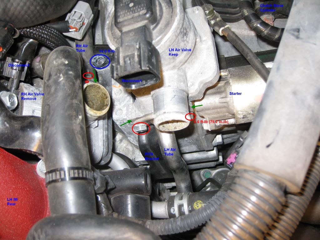 Install Blocking Plates between Secondary Air Valves and Air Tubes Subaru Impreza WRX STI